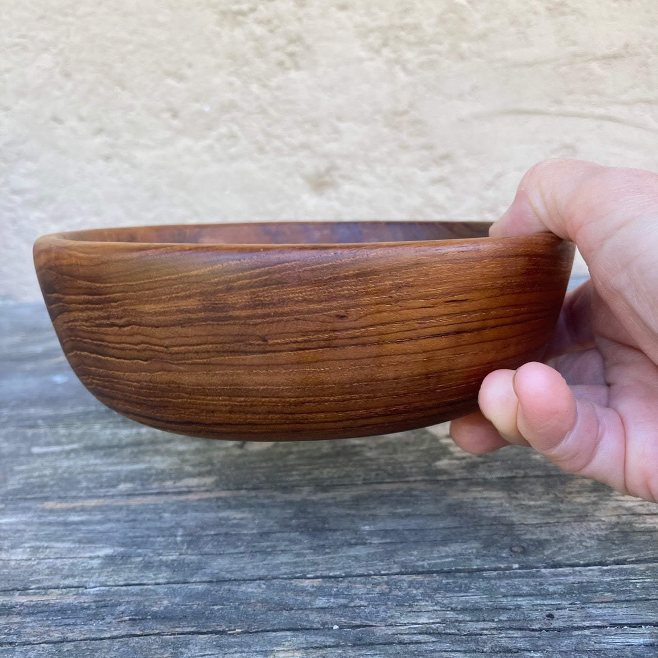 Vintage Rosewood Bowl, Altar Cauldron, 1960s