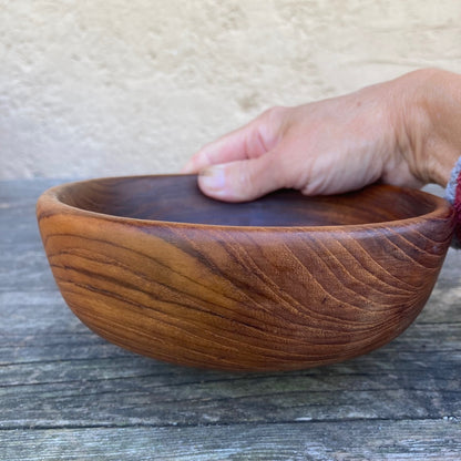 Vintage Rosewood Bowl, Altar Cauldron, 1960s