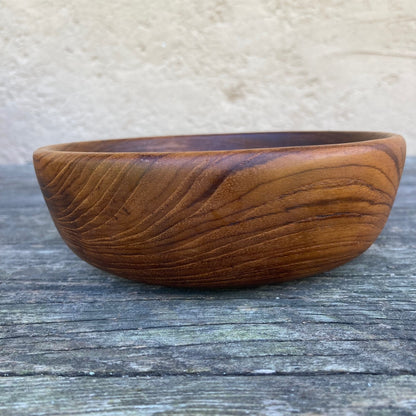 Vintage Rosewood Bowl, Altar Cauldron, 1960s