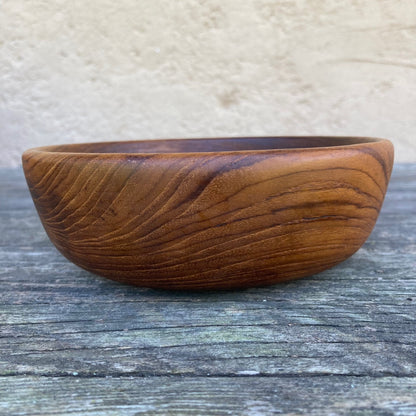 Vintage Rosewood Bowl, Altar Cauldron, 1960s