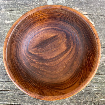 Vintage Rosewood Bowl, Altar Cauldron, 1960s