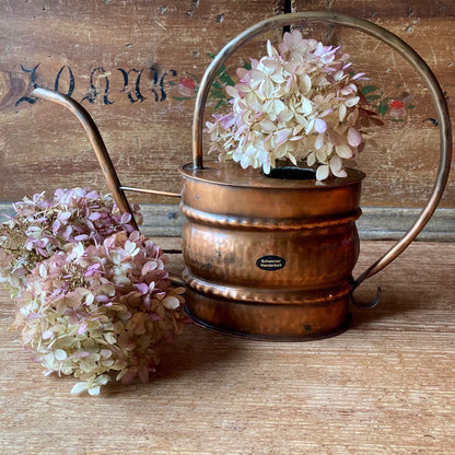 Vintage Hand Crafted Copper Watering Can, Swiss Made 1960s