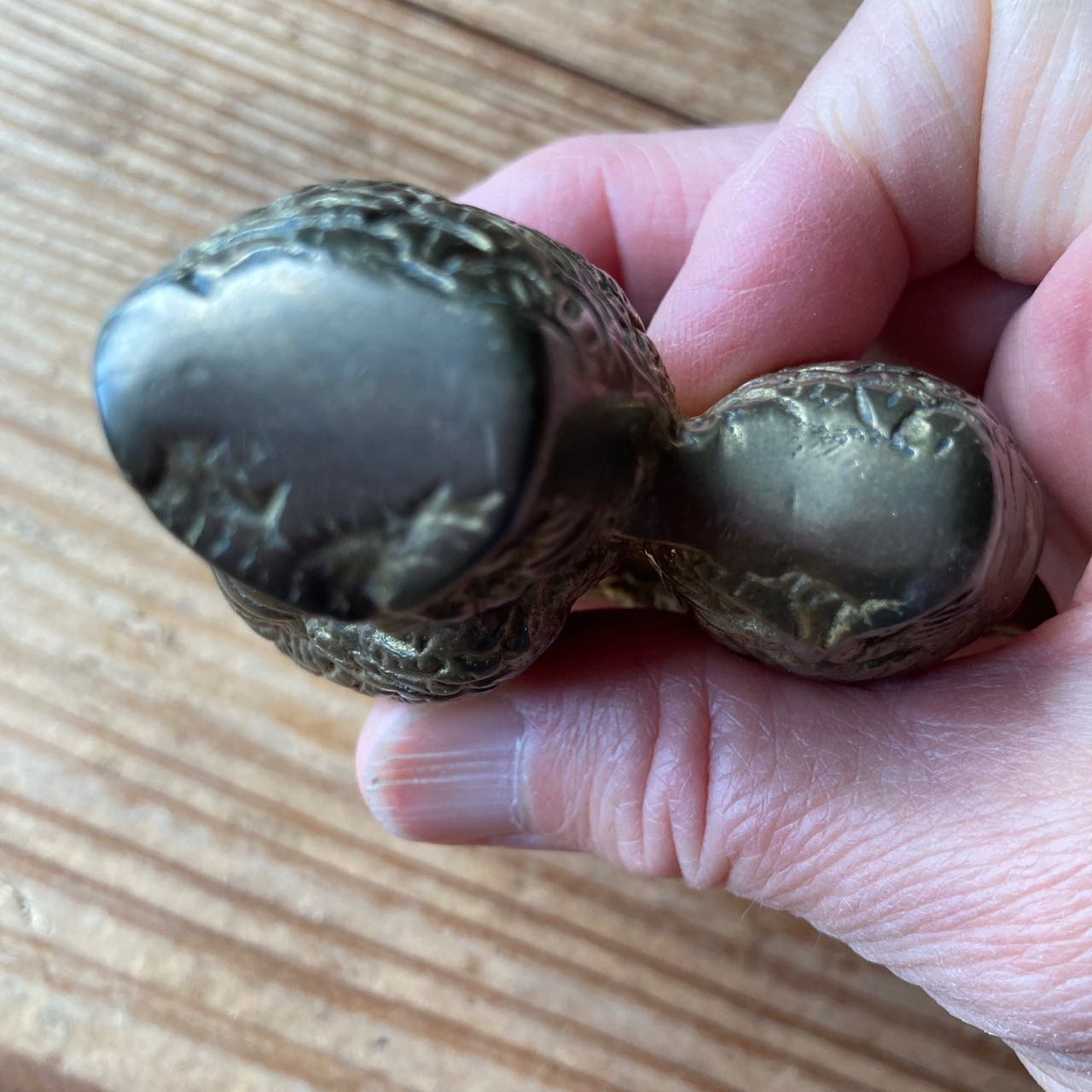 Vintage Solid Brass Owls On A Branch Figurine From India